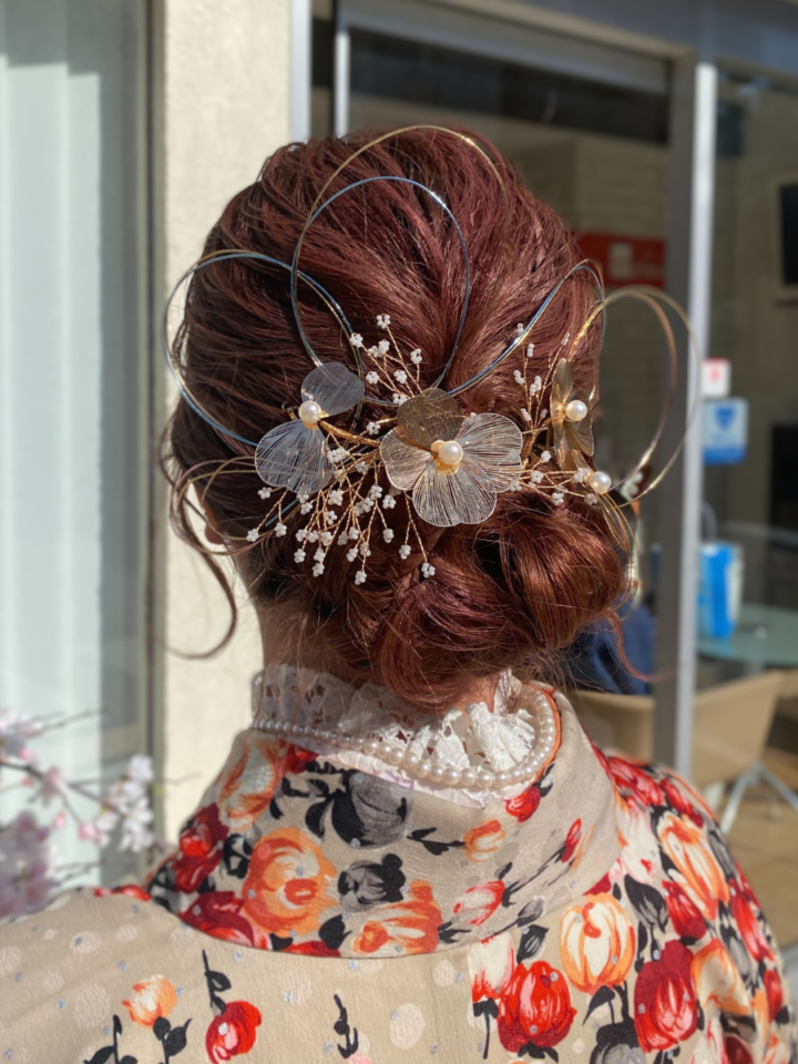 卒業式の袴ヘアセット｜ルージュスタイリスト の画像